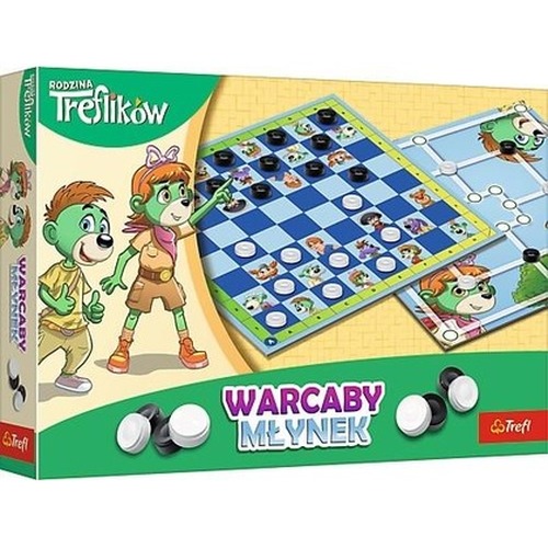 Warcaby i Młynek Rodzina Treflików TREFL
