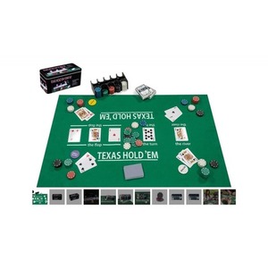 Zestaw do pokera 200 żetonów z matą i kartami