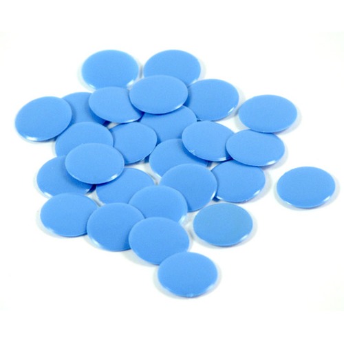 Żetony MAŁE (pchełki) - niebieskie - pakiet 100 szt.