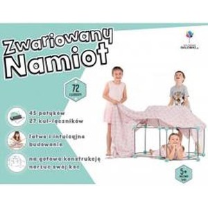 Zwariowany namiot miętowo-szary